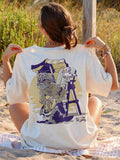 Vintage Poseidon Sea God Holiday - Classic Retro Cartoon Aesthetic Beach Vibes