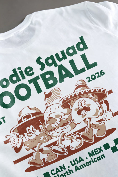 Foodie Squad Football 2026 T-Shirt | USA Mexico Canada Mascot Tee | Retro Streetwear Graphic Shirt | World Soccer Fan Gift