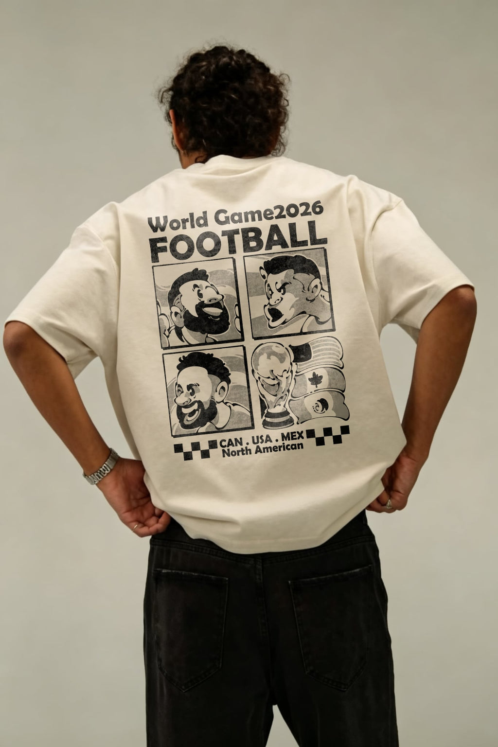 World Cup 2026 Messi Ronaldo Neymar Last World Cup Football T-Shirt Canada USA Mexico