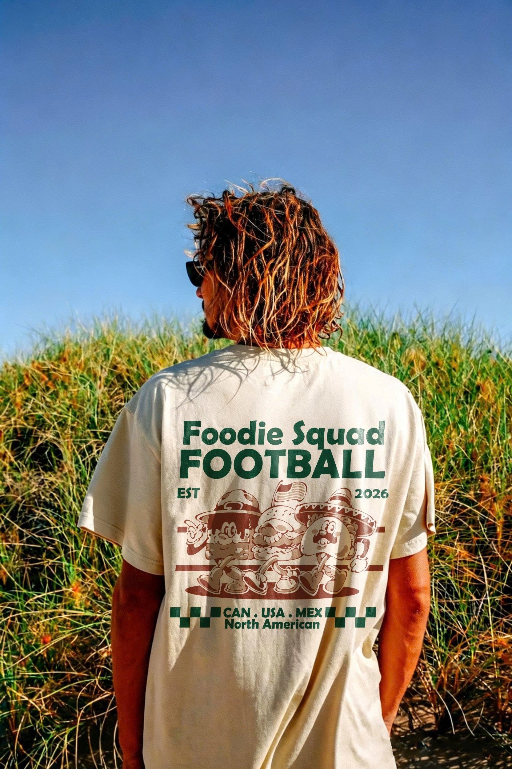 Foodie Squad Football 2026 T-Shirt | Retro Streetwear Graphic Tee