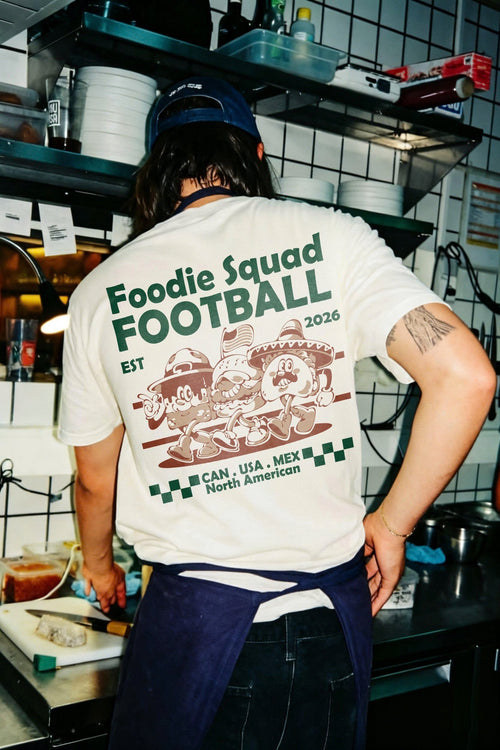 Foodie Squad Football 2026 T-Shirt | Retro Streetwear Graphic Tee