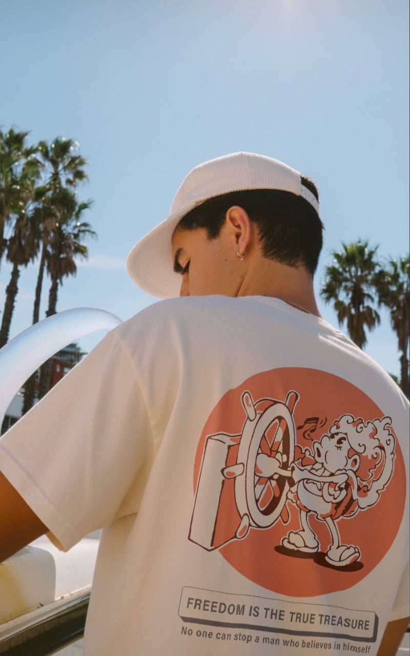 Anime Streetwear Graphic Tee, Vintage Pirate Cartoon Shirt, T-Shirt Gift